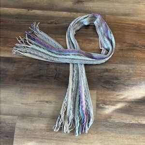 2 Chic Multicolor Knit Scarf